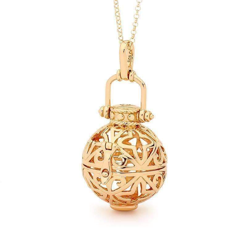 Enchanted Gold Necklace - Perfumed Jewelry 