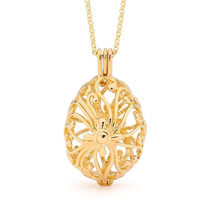 Perfumed Jewelry Tranquility Gold Pendant