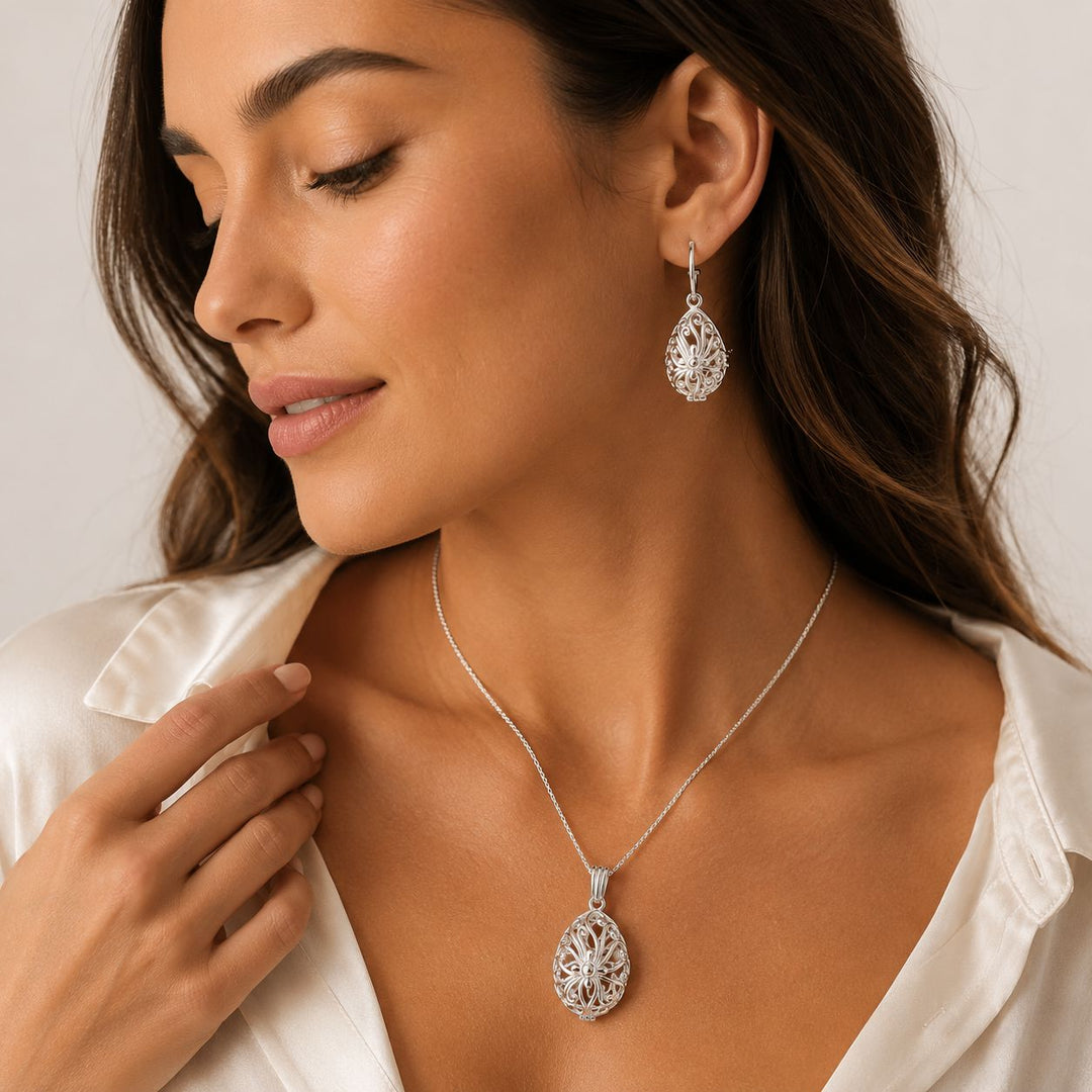 Tranquillity Silver Necklace and Earring Bundles