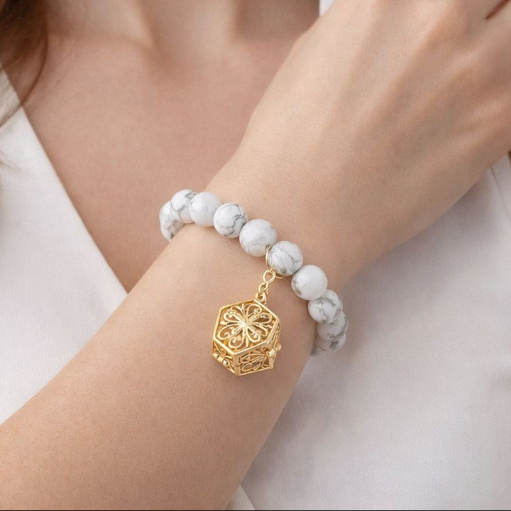 Bead Perfumed Bracelet - Eternity Gold