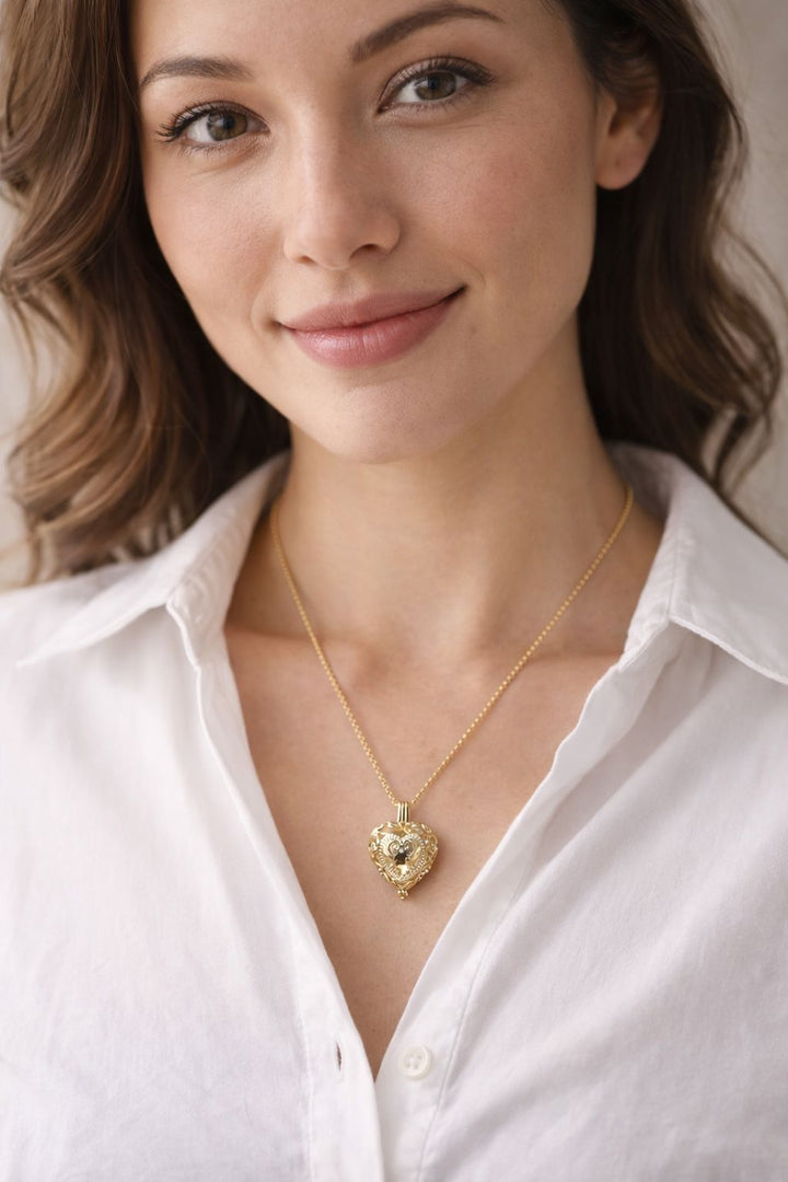 Passion Gold Necklace and Earring Bundle