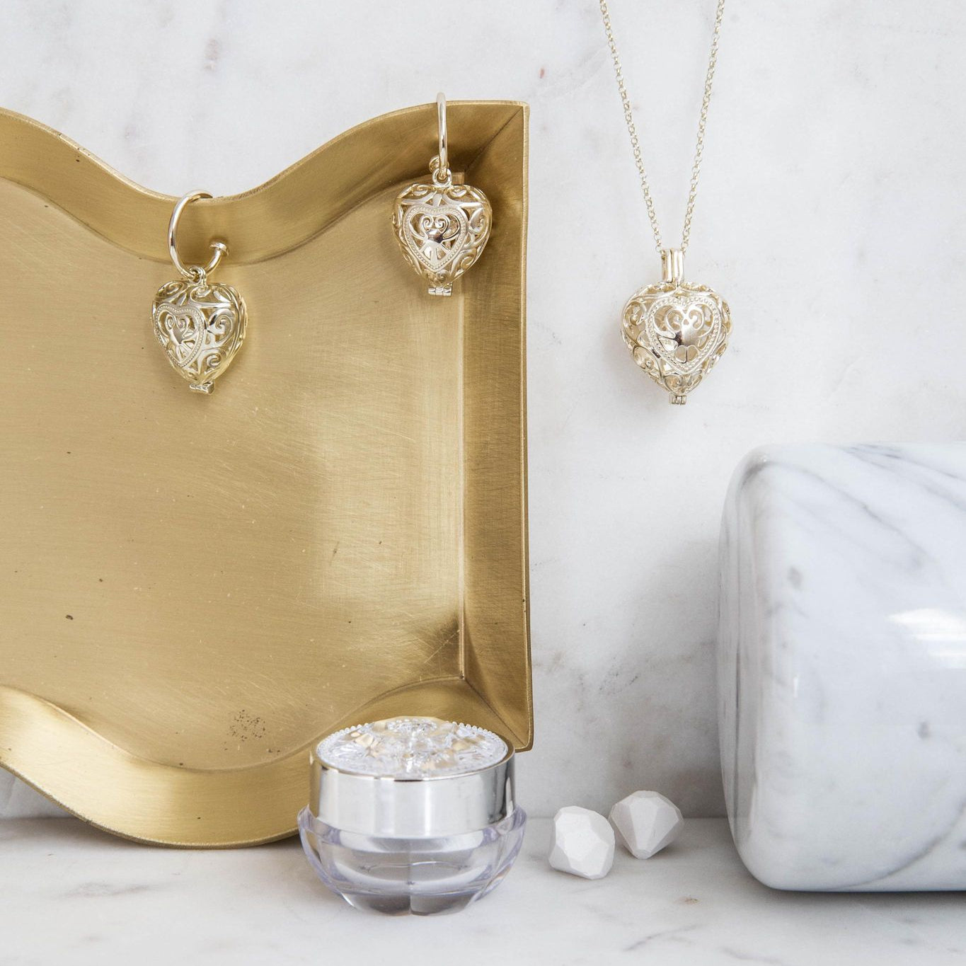 Passion Gold Necklace and Earring Bundle