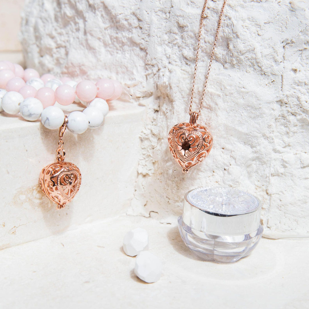 Passion Rose Gold Necklace and Bracelet Bundle