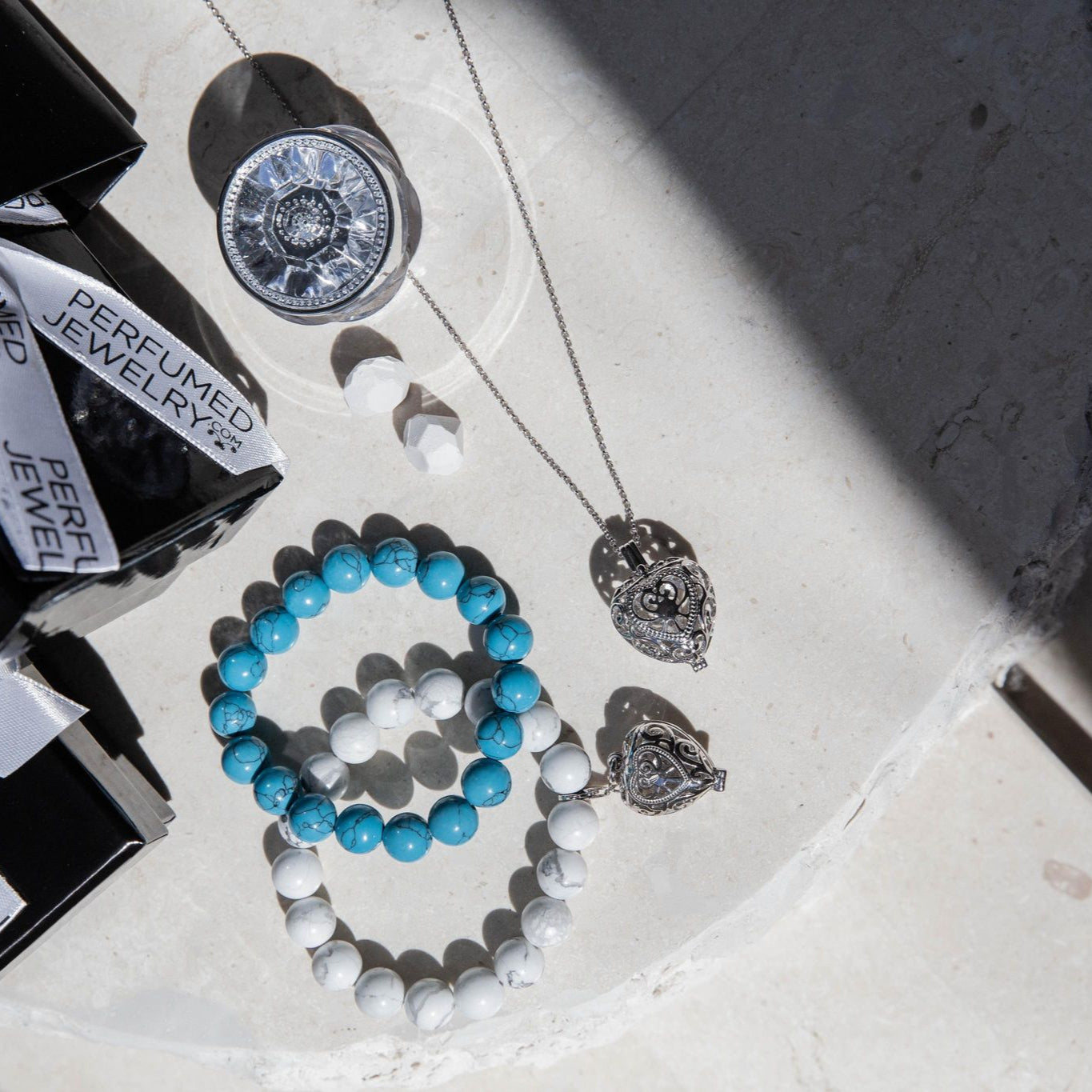 Passion Silver Necklace and Bracelet Bundle