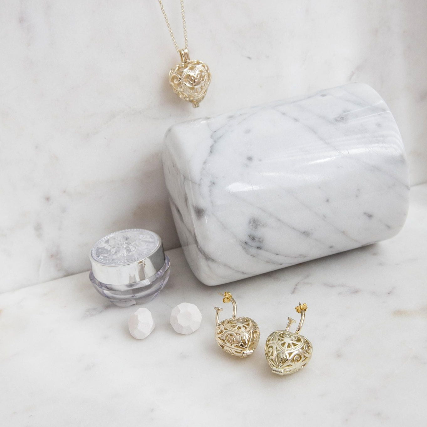 Passion Gold Necklace and Earring Bundle