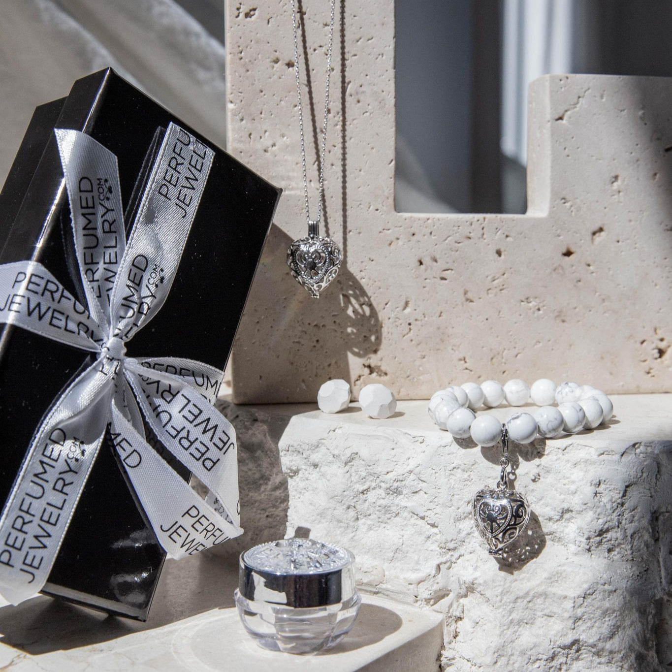 Passion Silver Necklace and Bracelet Bundle