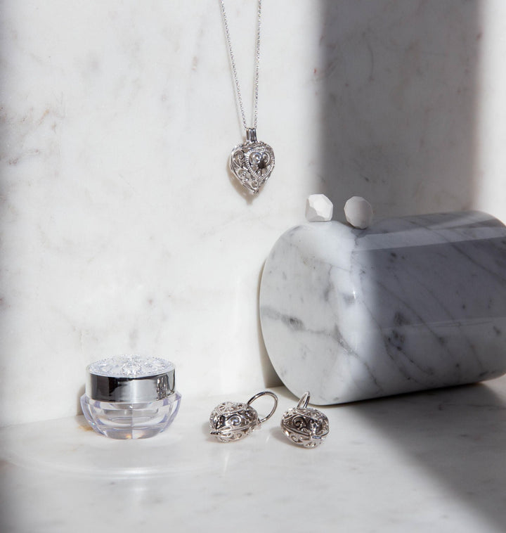 Passion Silver Necklace and Earring Bundle