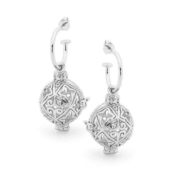 Silver Earrings, Enchanted Perfumed Jewelry