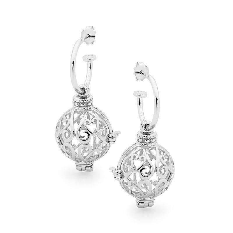 Silver Earrings, Harmony Perfumed Jewelry