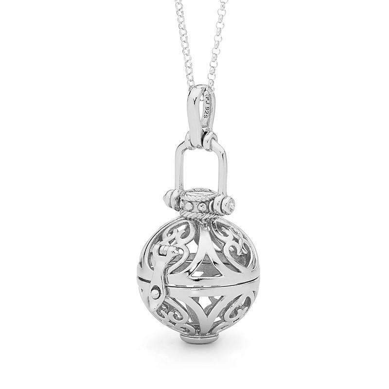 Silver necklace, Prosperity Perfumed Jewelry
