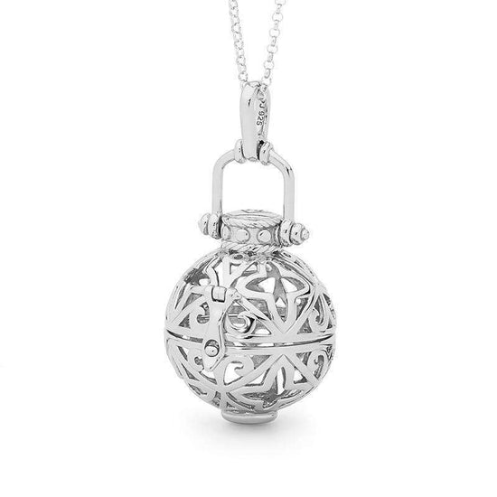 Silver Necklace, Enchanted Perfumed Jewelry 