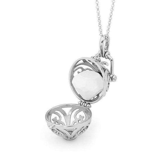 Load image into Gallery viewer, Silver necklace, Prosperity Perfumed Jewelry
