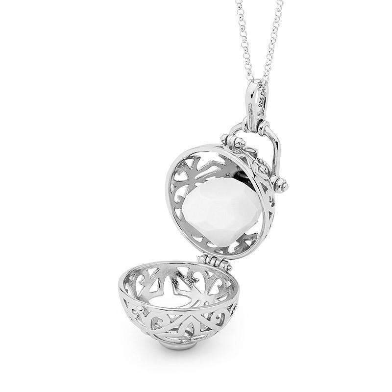 Silver Necklace, Enchanted Perfumed Jewelry 