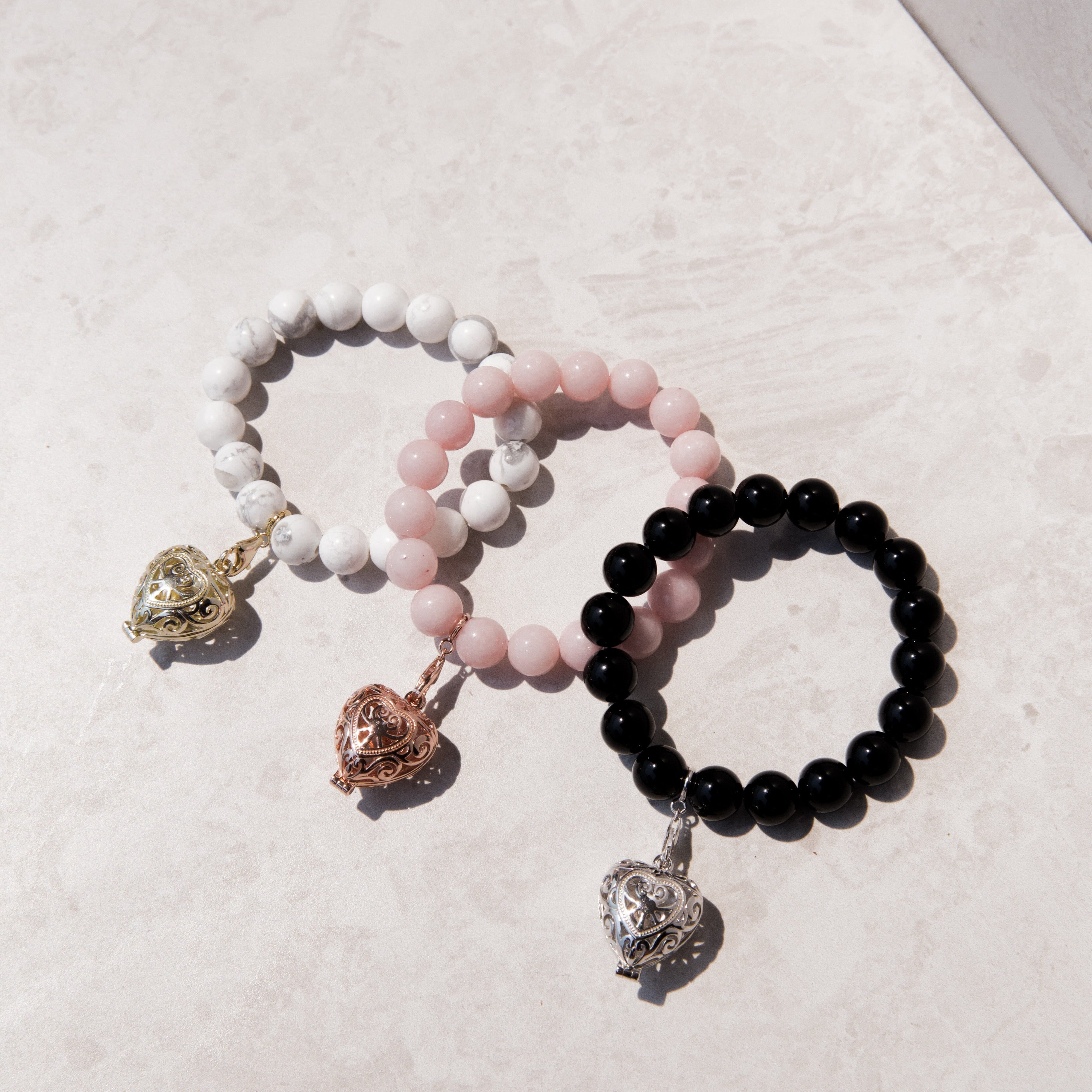 Bead Perfumed Bracelet - Harmony Gold