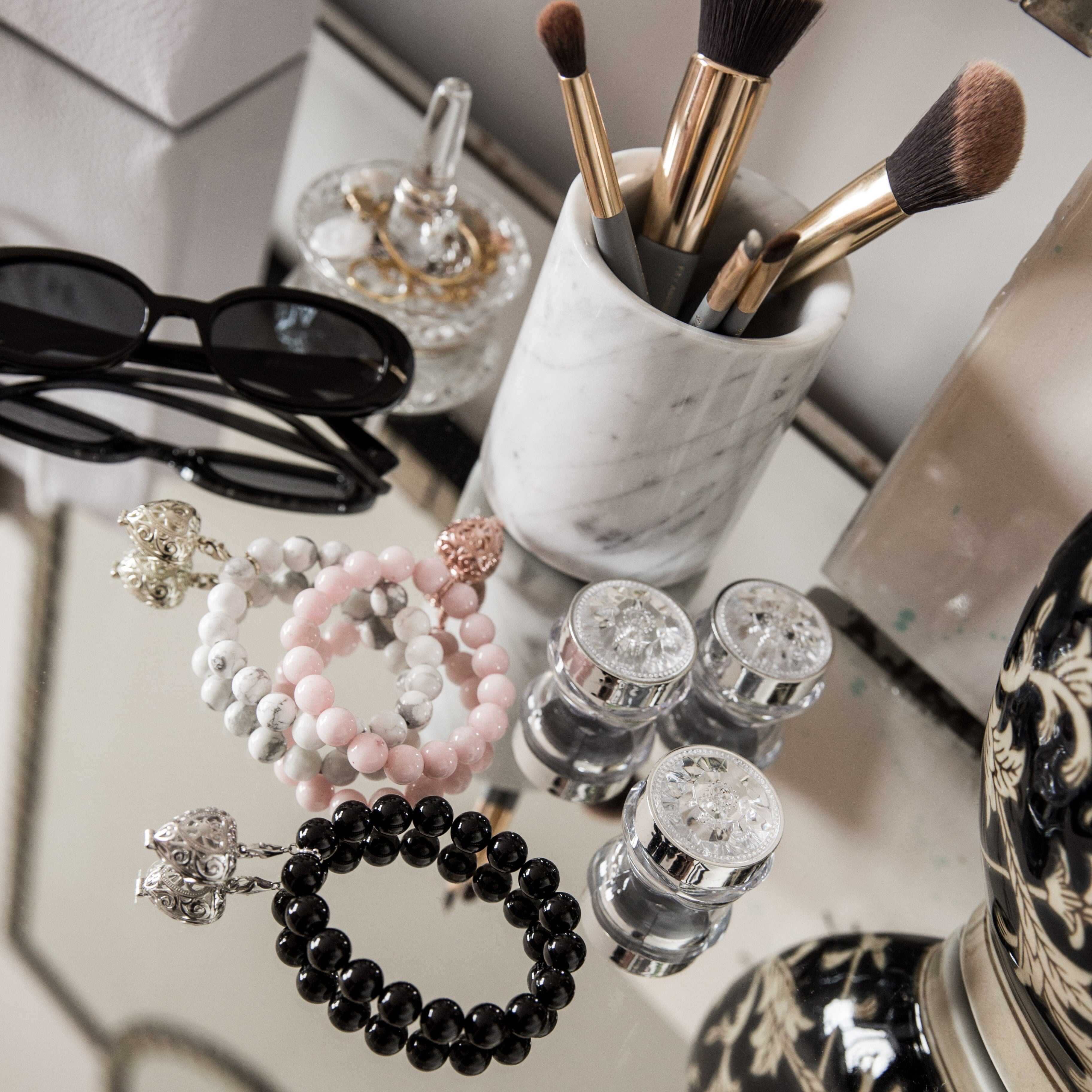 Bead Perfumed Bracelet - Eternity Silver