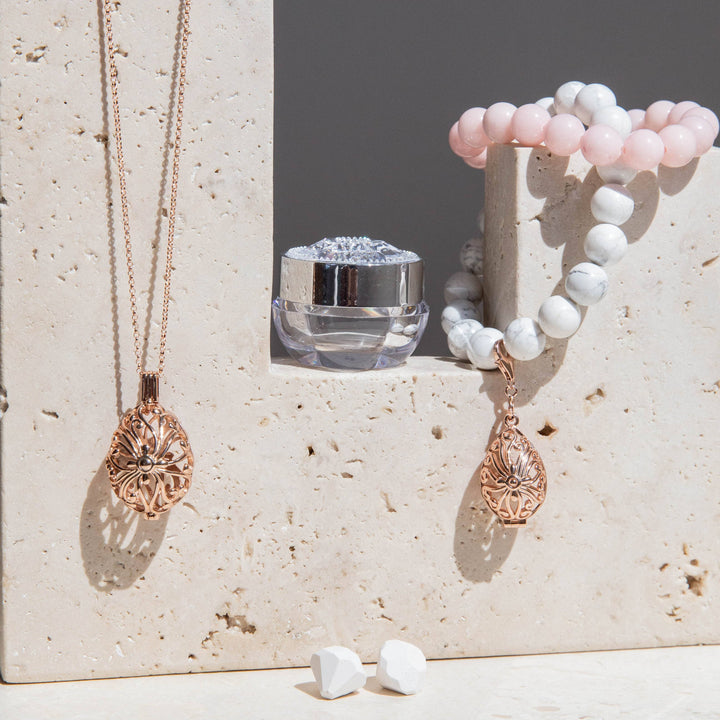 Bead Perfumed Bracelet - Tranquility Rose Gold