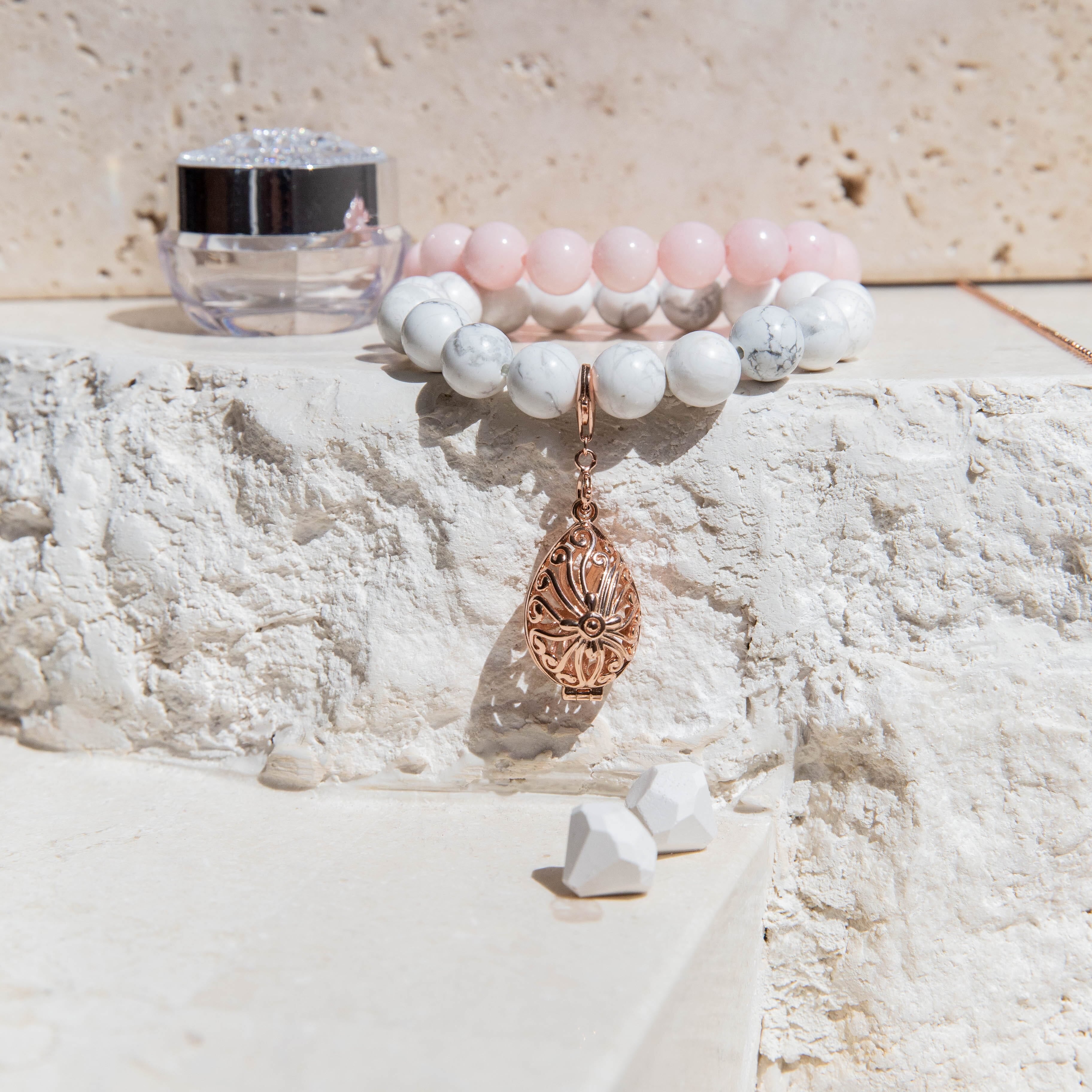 Bead Perfumed Bracelet - Tranquility Rose Gold