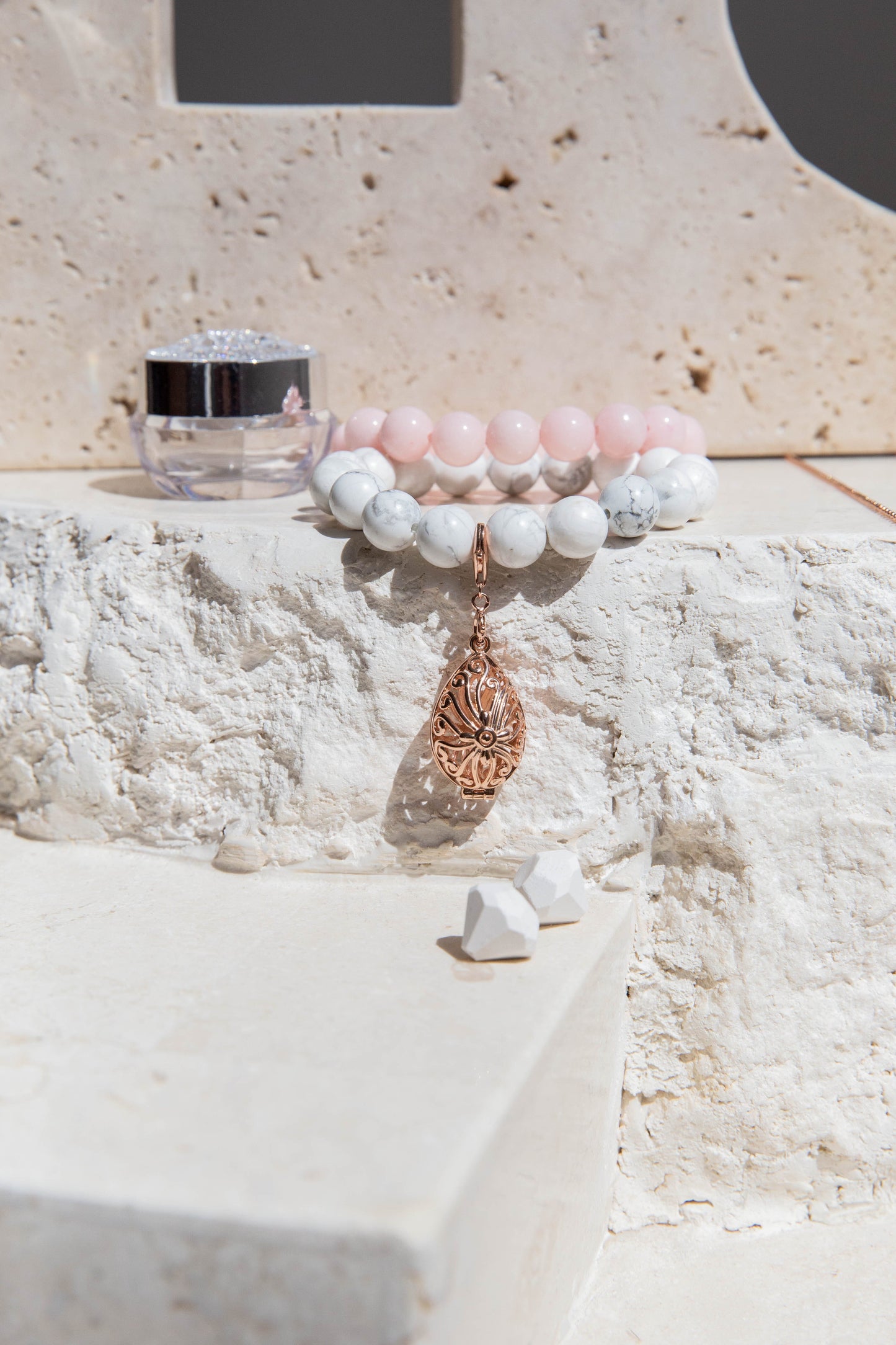 Bead Perfumed Bracelet - Tranquility Rose Gold