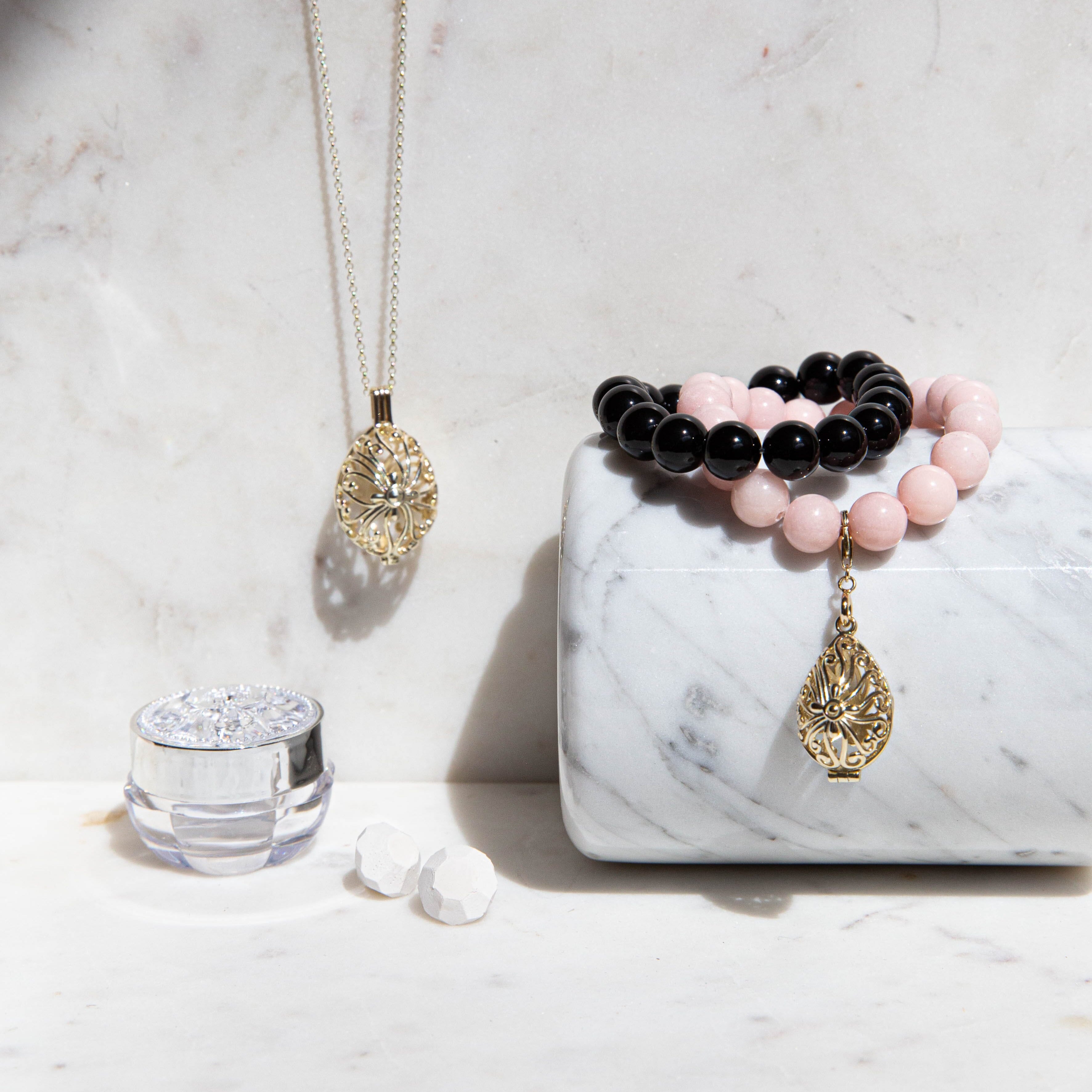 Bead Perfumed Bracelet - Tranquility Gold