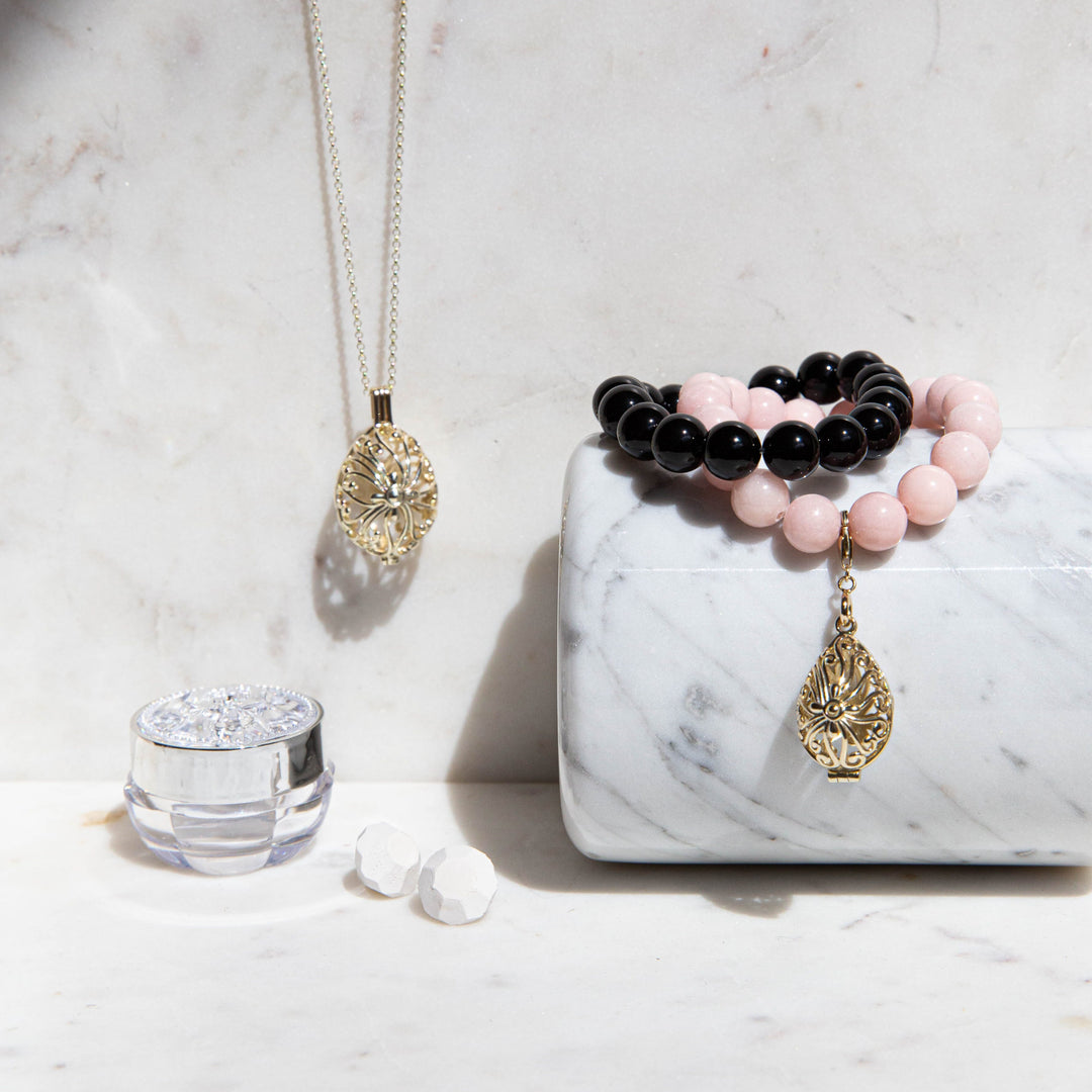 Bead Perfumed Bracelet - Tranquility Gold