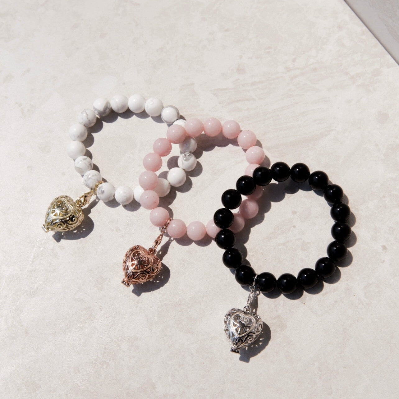 Bead Perfumed Bracelet - Passion Gold