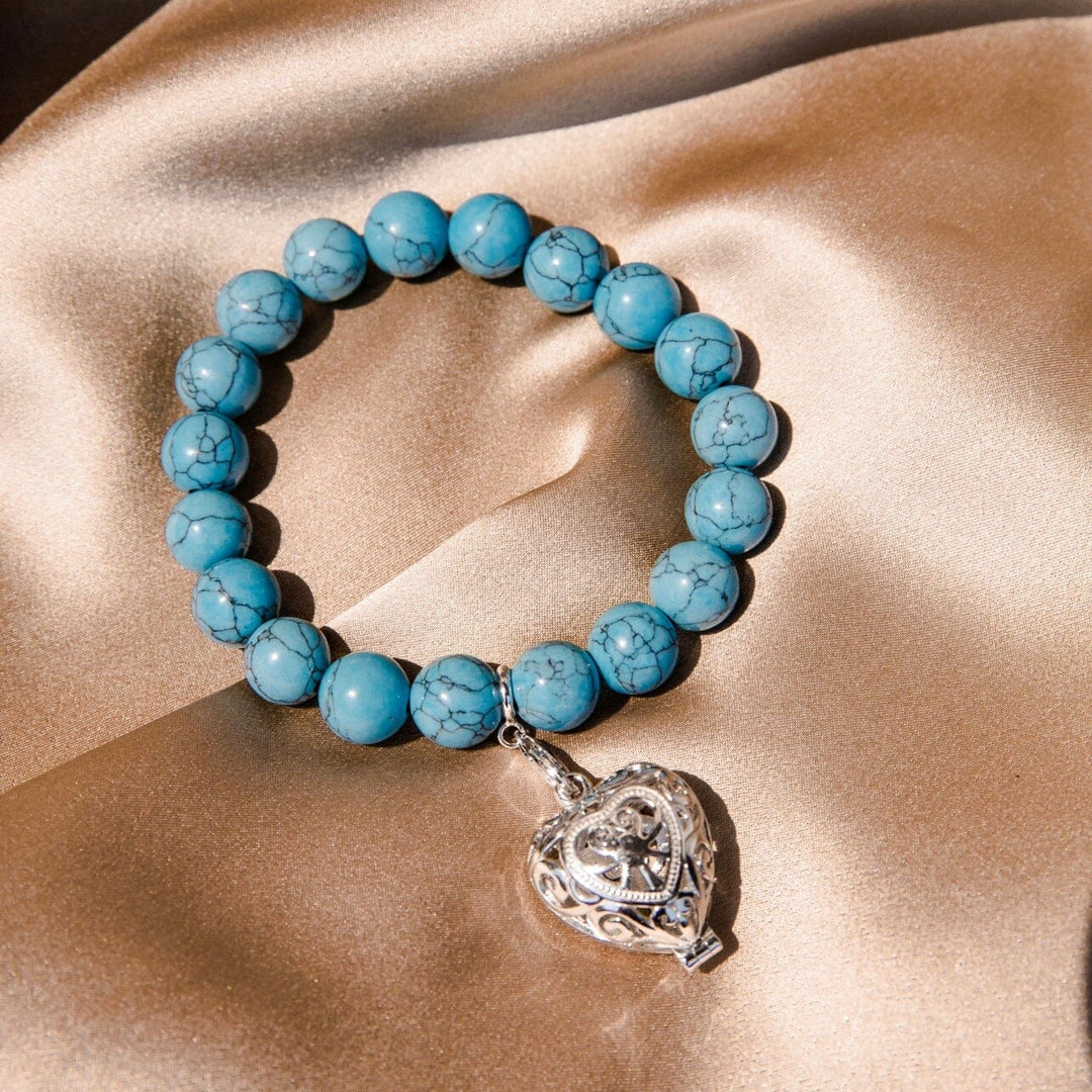 Bead Perfumed Bracelet - Enchanted Silver