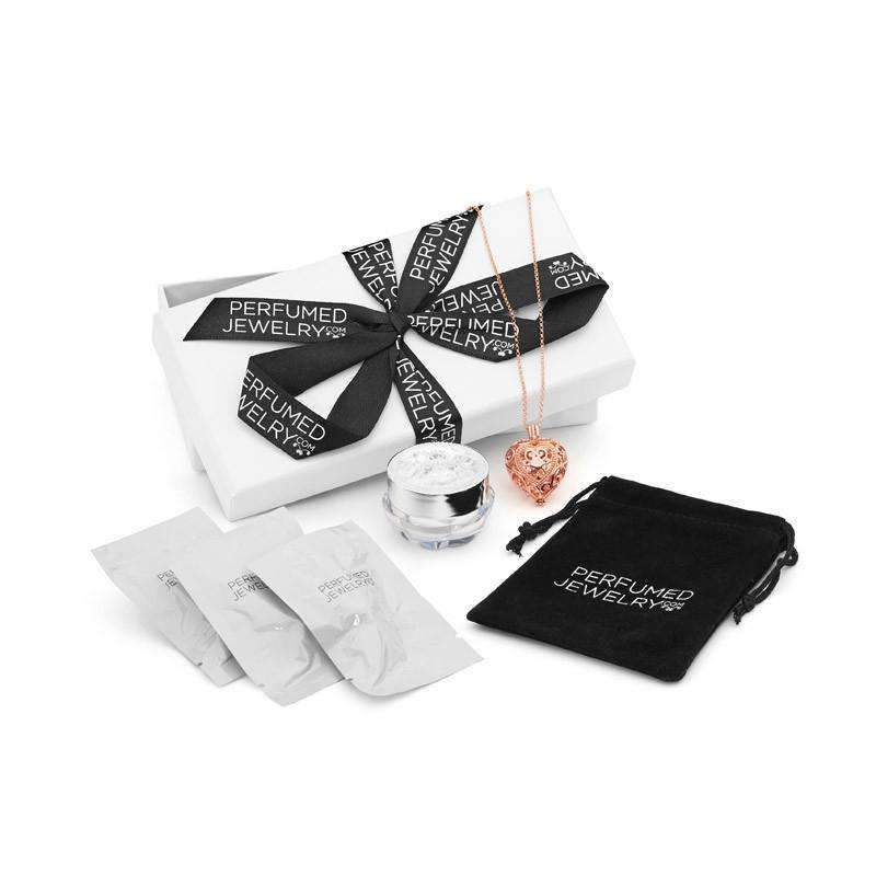 Passion Rose Gold Necklace and Bracelet Bundle