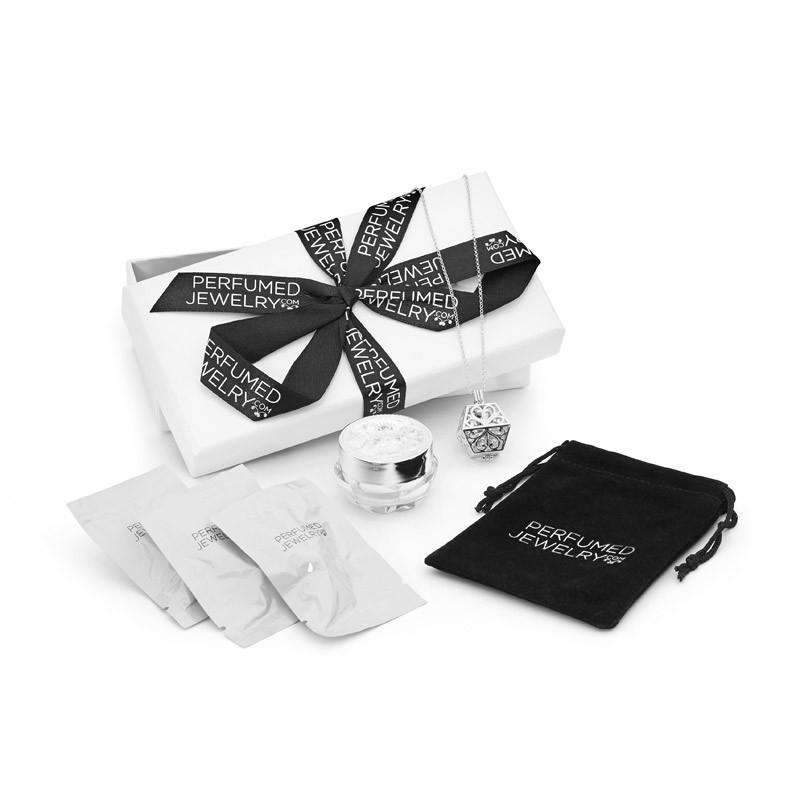 Silver Necklace, Eternity Perfumed Jewelry 