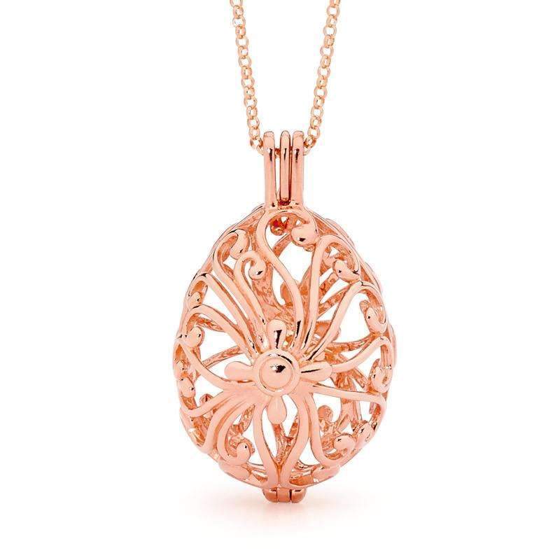 Tranquillity Rose Gold Necklace and Earring Bundle